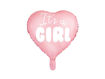 Picture of FOIL BALLOON HEART ITS A GIRL PASTEL PINK 18 INCH